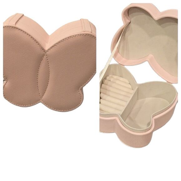 At Home Butterfly Jewelry Storage Box- Pink - Picture 1 of 10